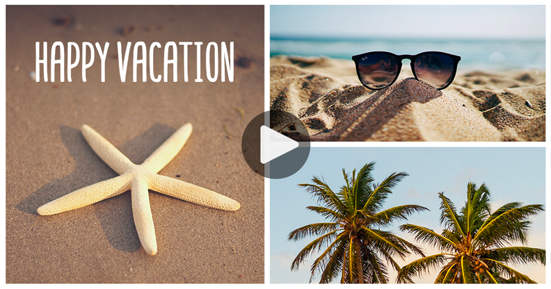 My card - Happy vacation!