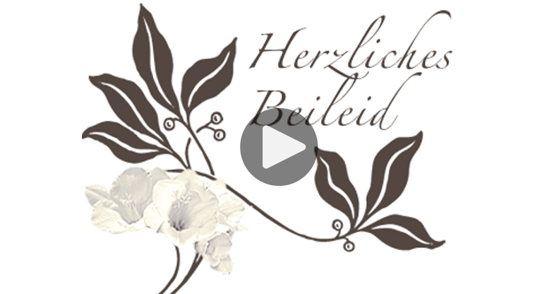Herzliches Beileid Englisch