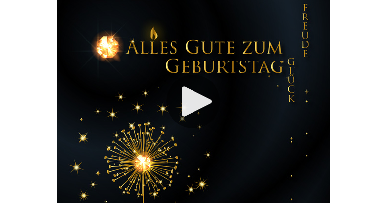 Meine Karte - Freude und Glück, Alles Gute zum Geburtstag