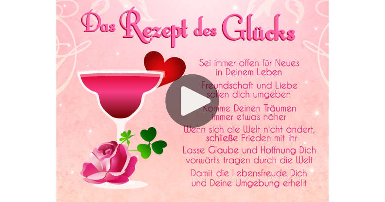 Meine Karte Das Rezept des Glücks