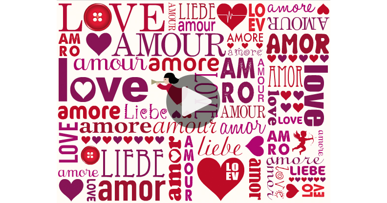 Meine Karte Liebe Love Amour