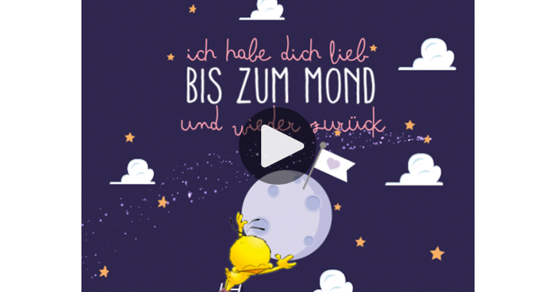 Und zurück zum lieb hab wieder ich bis mond dich Weißt du