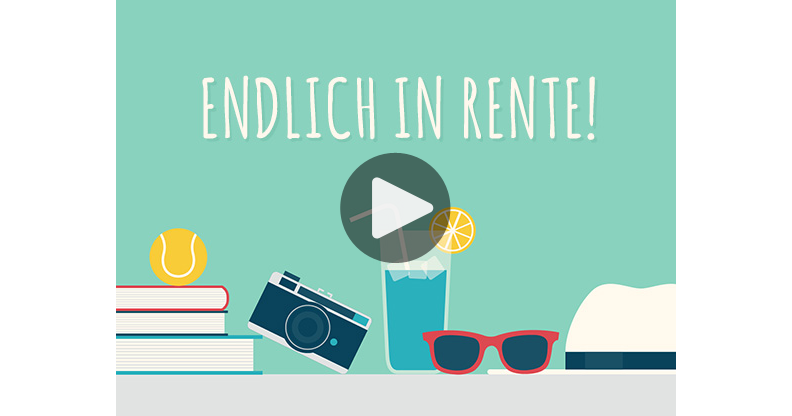 Meine Karte - Endlich in Rente