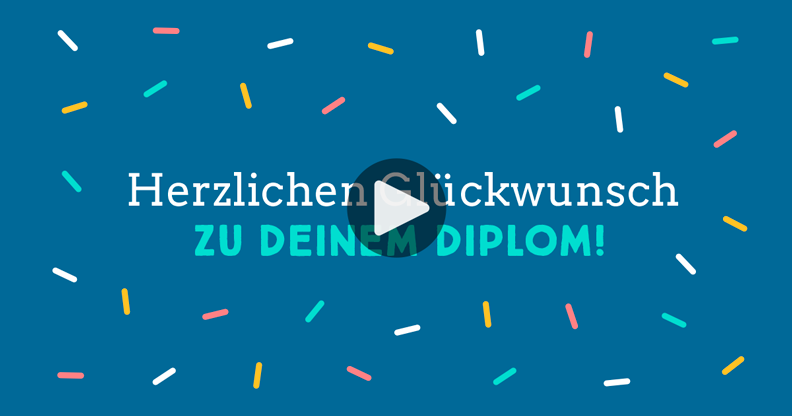 Meine Karte Herzlichen Glückwunsch zu Deinem Diplom