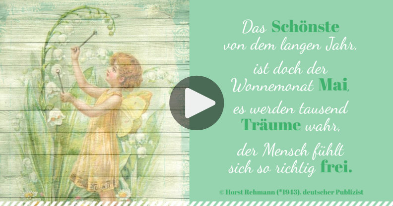 Meine Karte Gedicht Wonnemonat Mai