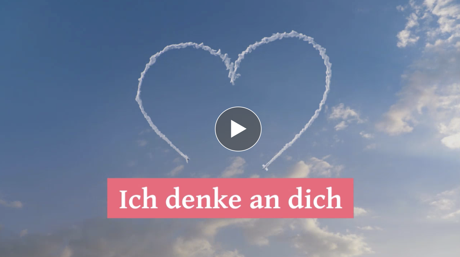 Meine Karte Ich denke an dich