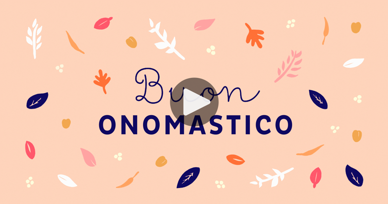 Cartolina - Buon onomastico Cartolina - Buon onomastico