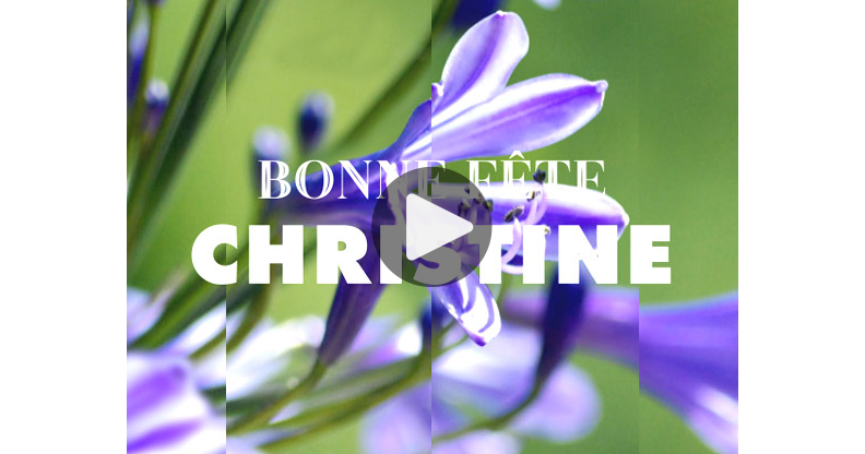 Ma carte - Bonne Fête Christine (24 juillet)