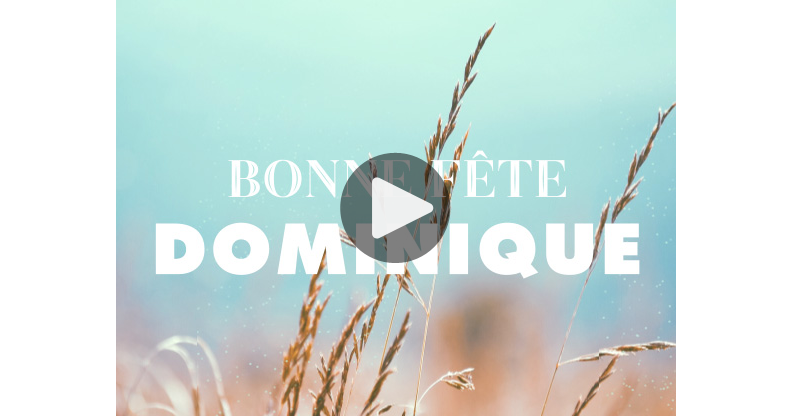 Ma Carte Bonne Fete Dominique 8 Aout