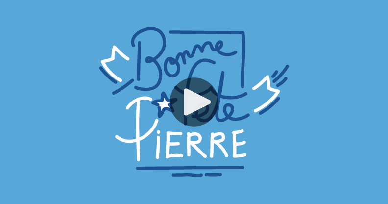 Carte bonne fête Pierre