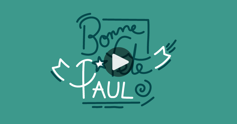 Carte bonne fête Paul