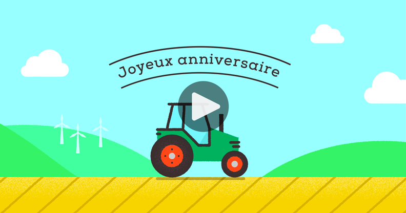 Ma Carte Petit Tracteur Vert