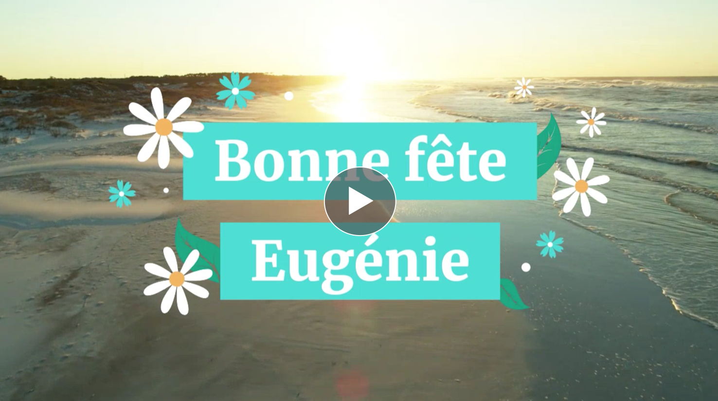 Ma carte Bonne fête Eugénie, 2 Juillet
