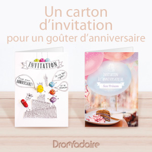 invitation anniversaire pour enfant