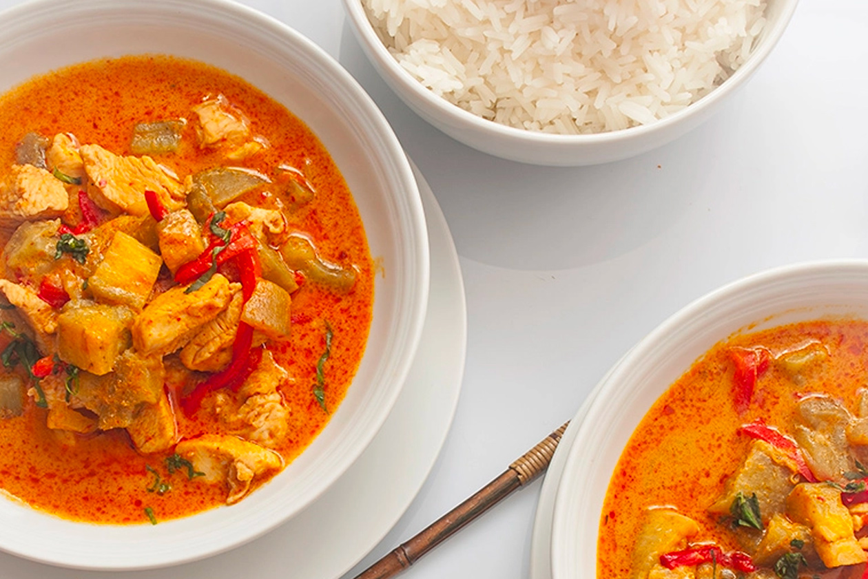 Poulet Thaï Au Curry Rouge