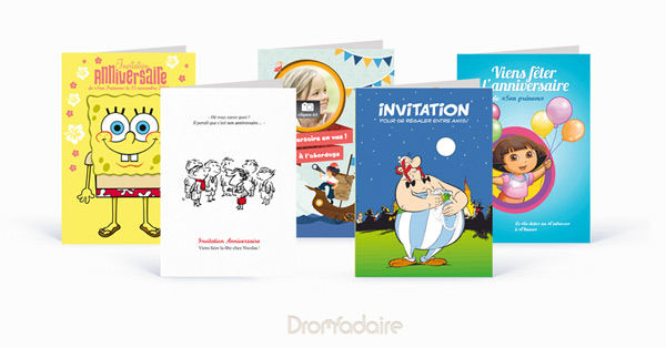 Invitation pour fête d'anniversaire