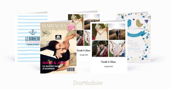 Faire-part de mariage Dromadaire