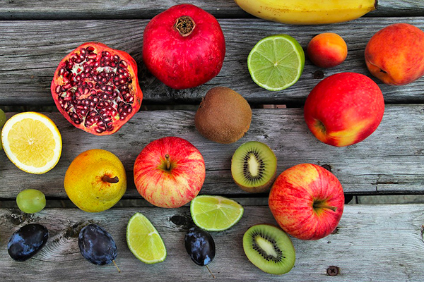 Oranges et fruits riches en vitamine C