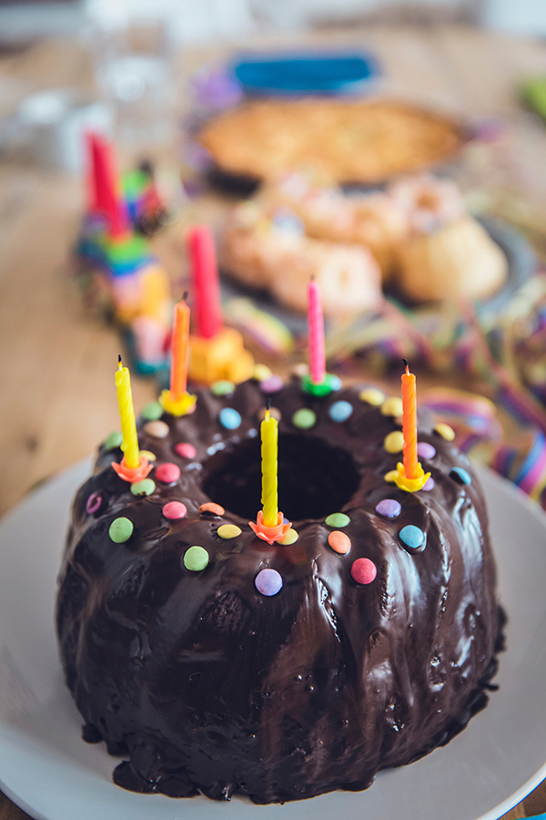 Gâteau d'anniversaire au chocolat