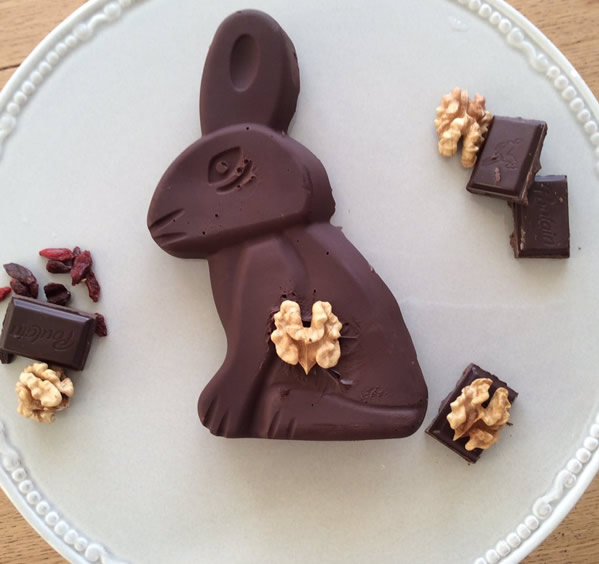 Ingrédients pour préparer votre lapin de Pâques en chocolat