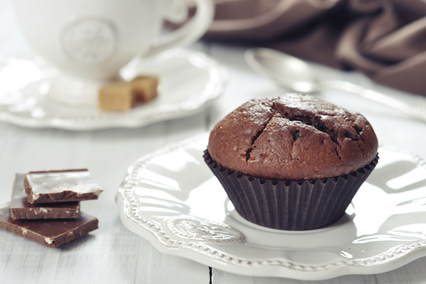 Un muffin au chocolat