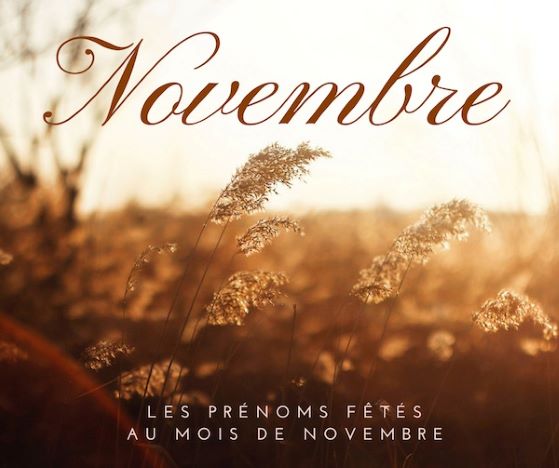 Les prénoms du mois de novembre