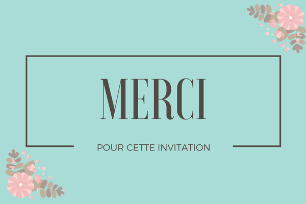 Remerciement Pour Une Invitation