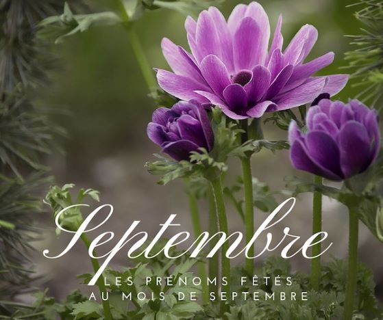 Prénoms fêtés au mois de septembre