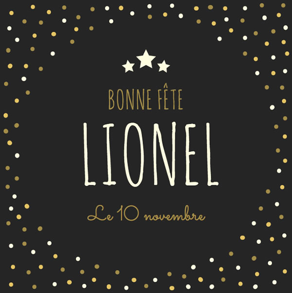 bonne fête Lionel